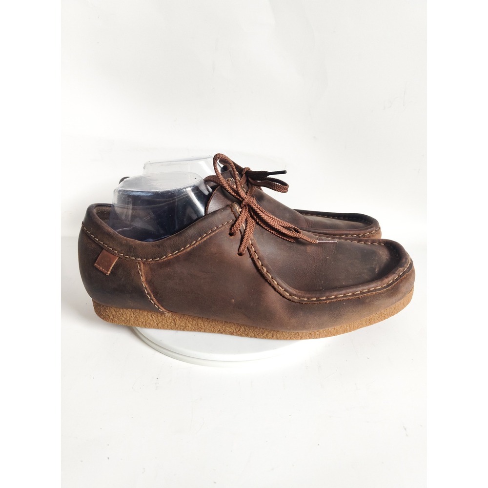 Clarks Loafers 11 Wallabee Chukka Comfort Mens Brown Leather Moc Toe